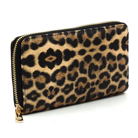 Queen Bee Stripe Leopard Satchel & Wallet Set - Picture 14 of 15